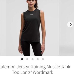 lululemon athletica Black Muscle Tank Top